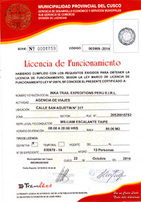 itep travel, licencia de funcionamiento